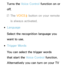 Page 401Turns the Voice Control function on or 
o f f.
 
NThe VOICE ˜ button on your remote 
is always activated.
 
●Language
Select the recognition language you 
want to use.
 
●Trigger Words
You can select the trigger words 
that start the Voice Control function. 
Alternatively you can turn on your TV  