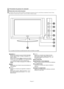 Page 64Français-3
Présentation du panneau de commande
SOURCE Bascule entre toutes les sources d’entrée disponibles
(TV, AV1, AV2, S-Vidéo1, S-Vidéo2, Composant, PC,
HDMI1, HDMI2). 
Dans le menu à l’écran, utilisez ce bouton de la même
manière que le bouton 
ENTER de la télécommande.
Le modèle 26 pouces prend uniquement en 
charge TV, AV, S-Vidéo, Composant, PC, HDMI1 et 
HDMI2.
MENUAppuyez pour voir à l’écran le menu des fonctions de
votre télévision.
Appuyez sur ce bouton pour augmenter ou baisser le
volume....