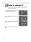 Page 6868
1 
Press the MENU button. Press the ▲or ▼button to select
“Sound”, then press the ENTER button.
2
Press the ▲or ▼button to select “SRS TruSurround XT”,
then press the ENTER button.
3
Press the ▲or ▼button to change the setting (Off, 3D
Mono, or Stereo), then press the ENTER button.
4 
Press the MENU button to exit.
Setting the TruSurround XT
TruSurround XT is a patented SRS technology that solves the problem of playing 5.1 multichannel
content over two speakers. TruSurround delivers a compelling,...