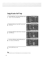 Page 62Changing the Location of the PIP Image
1 
Press the MENU button. Press the ▲or ▼button to select
“Picture”, then press the ENTER button. 
2
Press the ▲or ▼button to select “PIP”, then press the
ENTER button.
3 
Press the ▲or ▼button to select “Position”, then press
the ENTER button.  
4 
Press the ▲or ▼button to select the PIP position you
want, then press the ENTER button.
5 
Press the MENU button to exit. 
Note
•The Double1 (     ) and Double2 (     ) mode cannot be selected in Position.
62
Mode :...