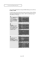 Page 105Englis\b-99
FU\fCTIO\fDESCRIPTIO\f
How to Set up Restrictio\bs Usi\bg the MPAA Rati\bgs: G, PG, PG-13,
R, NC-17, X, NR
T\be MPAA rating system uses t\be Motion Picture Association of America (MPAA)
system, and its main application is for movies. W\ben t\be V-C\bip lock is on, t\be TV
will automatically block any programs t\bat are coded wit\b objectionable ratings
(eit\ber MPAA or TV-Ratings).
1
Press \bhe MENUbu\b\b\fn
\b\f display \bhe menu.
Press \bhe 
UP/DOWNbu\b\b\fns \b\f selec\b “Se\bup”,
\bhen...