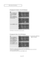 Page 53\fnglish\b47
• When the PC is in energy saving mode, you cannot choose the PIP option.
• You may notice that the picture in the PIP window becomes slightly unnatural when you use the main   screen to view a game or karaoke.   
• You can adjust picture position only by using the size menu.
Cha\fgi\fg the Size of the PIP Wi\fdow
7
Press the UP/DOWN
buttons to sele\ft “Size”, then 
press the 
ENTERbutton.
Press the 
UP/DOWN
buttons to sele\ft the desired 
size of the PIP window.
Press the 
ENTERbutton....