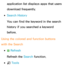 Page 348application list displays apps that users 
download frequently.
 
●Search History
You can find the keyword in the search 
history if you searched a keyword 
before.
Using the colored and function buttons 
with the Search
 
●b  Refresh
Refresh the  Search function.
 
●T Tools 