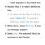 Page 528c mark appears in the check box.
4.  
Repeat Step 3 to select additional 
files.
 
NTo select all the files in the list, 
select  Select All . To cancel a 
selection, select the file again.
5.  
When done, select Remove. A pop-
up message appears.
6.  
Select  Ye s. The selected file(s) be 
removed in the Playlist. 