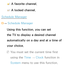 Page 26: A favorite channel.
: A locked channel.
Schedule Manager
™ →  Schedule Manager
Using this function, you can set 
the TV to display a desired channel 
automatically on a day and at a time of 
your choice.
 
NYou must set the current time first 
using the Time  → Clock
 function in 
System  menu to use this function. 