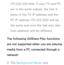 Page 458(111.222.333.444). If your TV and PC 
are in the same subnet, the first 3 
parts of the TV IP address and the 
PC IP address (111.222.333) will be 
the same and only the last part (the 
host address) will be different.
The following AllShare Play  functions 
are not supported when you are playing 
media from a PC connected through a 
network:
 
NThe Background Music and  