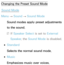 Page 90Changing the Preset Sound ModeSound Mode
Menu  → Sound
 
→  Sound Mode
Sound modes apply preset adjustments 
to the sound.
 
NIf  Speaker Select is set to External 
Speaker , the Sound Mode is disabled.
 
●Standard
Selects the normal sound mode.
 
●Music
Emphasizes music over voices. 