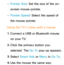 Page 219 
– Pointer Size: Set the size of the on-
screen mouse pointer.
 
– Pointer Speed: Select the speed of 
the mouse pointer.
Using the TV's menu with a mouse 1.  
Connect a USB or Bluetooth mouse 
on your TV.
2.  
Click the primary button you 
selected. The Go To pop-up appears.
3.  
Select  Smart Hub or  Menu in Go To.
4.  
Use the mouse the same way  