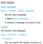 Page 224Other FeaturesMenu Language
Menu  → System
 
→  Menu Language
Set the menu language.
1.  
Select  Menu Language.
2.  
Choose a language you want to use.
Caption
(On-Screen Text Dialogue)
Menu  → System
 
→  Caption
 
●Caption
You can switch the caption function on  