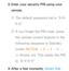 Page 3372. 
Enter your security PIN using your 
remote.
 
NThe default password set is “0-0-
0-0.”
 
NIf you forget the PIN code, press 
the remote control buttons in the 
following sequence in Standby 
mode:  MUTE
M 
→  8 
→ 2 
→ 4 
→ 
P  (Power on). This resets the PIN 
to “0-0-0-0”
3.  
After a few moments, Smart Hub  