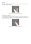 Page 585051
Flicking
Flick on the touch pad in the desired direction. This moves the focus or scrolls the screen based on 
the direction and speed of the flick.

Pressing and Holding
Press and hold the touch pad while watching TV to display CH List on the screen. In addition, you 
can press and hold the touch pad for 2 seconds or more while an application is running to access the 
application's hidden features. (Not available with all applications.)
 