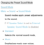 Page 94Changing the Preset Sound ModeSound Mode
Menu  → Sound
 
→  Sound Mode
Sound modes apply preset adjustments 
to the sound.
 
NIf  Speaker Select is set to External 
Speaker , Sound Mode  is disabled.
 
●Standard
Selects the normal sound mode.
 
●Music
Emphasizes music over voices. 