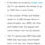 Page 497 
Œ If the files are sorted by 
Folder view, 
the TV can display the names of up 
to 1000 files in each folder.
 
Œ If the number of files and folders 
saved on a USB storage device is 
approximately over 8000, the files 
and folders may not appear and 
some folders may not be opened.
 
Œ The TV cannot play MP3 files with 
DRM that have been downloaded 
from a for pay site. Digital Rights  