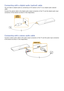 Page 2418
Connecting with a digital audio (optical) cable
You can listen to digital audio by connecting an AV receiver to the TV via a digital audio (optical) 
cable.
Connect the optical cable to the digital audio output connection of the TV and the digital audio input 
connection of the receiver as shown in the image below.
Connecting with a stereo audio cable
Connect a stereo audio cable to the audio output connection of the TV and the audio input connection 
of the device as shown in the image below. 