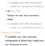 Page 301 
NAvailable only when the keypad 
screen is in symbol/icon mode(
).
 
●µ  Next Page
Display the next set of symbols/
icons.
 
NAvailable only when the keypad 
screen is in symbol/icon mode(
).
Creating an Account To establish your own, exclusive 
configuration of Smart Hub, create your 
own Samsung account. 