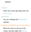 Page 471selected.
 
●Share
Share the current web page with your 
Family Story .
 
●Options
You can configure the Web Browser 
settings.
Configuring the Web Browser  Using Options
Move the cursor to the top of the 
screen, and then select the Options  