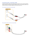 Page 211415
Connecting with a component cable
Connect the component cable to the component input connections of the TV and the component 
output connections of the device using the AV adapter as shown in the image below. Make sure to 
connect the same color connectors together (red to red, blue to blue, etc.)
The models with the One Connect Mini
The models without the One Connect Mini 