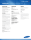 Page 2SPeCI fIC aTIONS 
Mega D\bnamic Contrast Rat io 15,000,000:1
600Hz Subf ield Mot ion performance:  
E xper ience cr isp, clear mot ion. 
U ltra Slim Touch of Color Design™: Stunnin\f 
ultra slim depth- includes tuner \bno external 
transceiver box).
Response t ime: A fast .001ms response t ime 
opt imizes fast mot ion v ideo content .
E xceeds ENERGY STAR® standards
fea TUR eS
Samsung Smart T V ™: An exclusive ser v ice that 
turns your T V into an entertainment \fateway 
where you can interact , watch,...