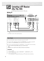 Page 22Connecting a DTV Receiver
(480p, 720p, 1080i)
This PDP displays the optimum picture in 720p mode.
22
Watching DTV
Video Cable
Audio Cable
DVI Cable
or
Power 
Plug
Connect the cable or antenna to the antenna input jack on the DTV.
Connect a Video cable between the Y, P
b, Pr(COMPONENT 1, 2) or DVI jack on the PDP
and the Y, P
b, Pr(COMPONENT) or DVI output jacks on the DTV receiver.
Connect an Audio cable between the COMPONENT 1, 2 (L/R AUDIO) or DVI (L/R AUDIO)
jacks on the  PDP and the AUDIO output...