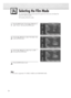 Page 9292
Selecting the Film Mode
On: Automatically senses and processes film signals from all sources and adjusts the
picture for optimum quality.
Off: Switches off the Film mode.
1 
Press the MENU button. Press the ▲or ▼button to
select “Picture”, then press the ENTER button. 
2 
Press the ▲or ▼button to select “Film Mode”, then
press the ENTER button.
3 
Press the ▲or ▼button to select “On” or “Off”,
then press the ENTER button.
4 
Press the MENU button to exit.
Note
•Film mode is supported in TV, VIDEO,...