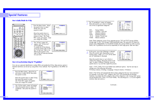 Page 3773
72
3
The “TV guidelines” screen will appear.
Move the joystick up or down to highlight
one of the six age-based categories:
TV-Y Young children                  
TV-Y7 Children 7 and over           
TV-G General audience             
TV-PG Parental guidance            
TV-14 Viewers 14 and over         
TV-MA Mature audience 
Note: These categories consist of two separate groups: TV-Y and TV-Y7 (young children
through age 7), and  TV-G through TV-MA (everybody else). The restrictions for these two...