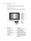 Page 5English-2
Familiarizing Yourself with Your New TV
Right-Side Panel Buttons
The buttons on the Right-side panel control your TV’s basic features, including the on-
screen menu. To use the more advanced features, you must use the remote control.
YOURNEWTV
POWER
Press to turn the TV on and off.
CH
Press to change channels.
Also press to highlight various items
on the on-screen menu. 
+ VOL –
Press to increase or decrease the volume.
Also used to select items on the
on-screen menu.
MENU
Press to see an...