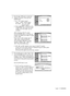 Page 33English - 33
4
Press the …or †button to select the
Antenna connection, then press the
ENTER button.
When selecting Cable TV system:
Press the ENTER button to start the auto
program. By default, the cable TV system
is set to “STD”.
If you want to select another type of 
cable system, press the œbutton 
and use the …or †button to select
Analog or Digital “STD”, “HRC” or 
“IRC”. Press the ENTER button.
5
Press the √button to select “Start”, then
press the ENTER button to start the auto
program. The TV...