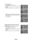 Page 108
Español - 
.  
Pulse el botón mEnU para ver el menú en pantalla. Pulse	los	botón	 ▲	o	▼	 para	 seleccionar	 “Configuración”	 y,	después,	 pulse	el	botón EntEr .
. 	
Pulse	 los	botón	 ▲	o	▼	 para	 seleccionar	 “V-Chip”	y,	después,	 pulse	el	botón	EntEr . Aparecerá el mensaje “Ingresar Código”. Escriba su código PIN de 4 dígitos.
.  
Aparecerá la pantalla “V-Chip”. Para activar la función V-Chip, pulse el botón EntEr  para que “Bloqueo V-Chip” se ajuste en “Encendido”. (Si se...