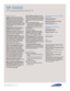 Page 2Samsung Electronics America, Inc.
105 Challenger Road
Ridgefield Park, NJ 07660-0511
Tel (201) 229-4000 • 1-800-SAMSUNG
w w w. s a m s u n g . c o m
SP-S4243
42 Enhanced Definition Plasma TV 
S p e c i f i c a t i o n s
10,000:1 contrast ratio/1500 cd/m
2
brightness.Two of the most important
factors in overall picture quality, contrast
and brightness, achieve new heights in
these latest generation plasma panels.
Together with the DNIe proprietary circ u i t r y,
S a m s u n g ’s new plasma TV’s give the...