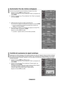 Page 133
français - 4
Syntonisation fine des chaînes analogiques
.  
Appuyez sur le bouton menu pour afficher le menu. Appuyez sur les boutons ▲ ou ▼ pour sélectionner “Chaîne”, puis appuyez sur le bouton  enTer. 
.   
Appuyez sur les boutons ▲ ou ▼ pour sélectionner “Syn. Précise”, puis appuyez 
sur le bouton  enTer.
.   
Utilisez les boutons ◄ ou ► pour régler la syntonisation fine.
 Pour mémoriser les réglages de syntonisation fine, appuyez sur le bouton  enTer.
     
Si vous ne conservez...