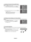 Page 39
English - 
resetting the Sound Settings to the factory defaults
1.	Press the mEnu button to display the menu. 
    Press the ▲ or ▼ button to select "Sound", then press the  EntEr
 button.
2.	Press the ▲ or ▼ button to select "Reset”, then press the Ent Er button.
    Press the  ExIt
 button to exit.
If Game Mode is On, the Reset Sound function is activated. Selecting the\
 Reset function resets the equalizer setting to the factory defaults.
You can connect a set of headphones to...