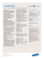 Page 2Samsung Electronics America, Inc.
105 Challenger Road
Ridgefield Park, NJ 07660-0511
Tel (201) 229-4000 • 1-800-SAMSUNG
www.samsung.com
LN40A550  
40 Full High Definition TV with 1080p Resolution
Features
HD-Grade 1920 (H) x 1080 (V) pixel
resolution:High resolution pixel density
with built-in image scaler to handle
inputs from a variety of digital and 
analog audio/video sources.
Widescreen aspect ratio
CCFL—Cold Cathode Fluorescent
Lamp:
Provides colors in your picture
that were not available before....