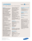 Page 2Samsung Electronics America, Inc.
105 Challenger Road
Ridgefield Park, NJ 07660-0511
Tel (201) 229-4000 • 1-800-SAMSUNG
www.samsung.com
LN40A650  
40 Full High Definition TV with 1080p Resolution
Features
HD-Grade 1920 (H) x 1080 (V) pixel
resolution:High resolution pixel density
with built-in image scaler to handle
inputs from a variety of digital and 
analog audio/video sources.
Widescreen aspect ratio
CCFL—Cold Cathode Fluorescent
Lamp:
Provides colors in your picture
that were not available before....