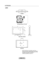 Page 43
English - 41

Dimensions
LN2B0
TOP VIEW
JACK PANEL DETAIL .2"H X 6.6"W
FRONT VIEW / SIDE VIEW 
REAR VIEW
NOTE: All drawings are not necessarily to scale. Some dimensions are subject to change without prior notice. Refer to the dimensions prior to performing installation of your TV. Not responsible for typographical or printed errors. 
© 2009 Samsung Electronics America, Inc
¦
20.6
22.4
17.5
27.5
15.5
9.4
3.0
31.3
7.9 (200 mm)
7.9 (200 mm)

BN68-01883E-00L02.indb...