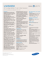 Page 2Samsung Electronics America, Inc.
105 Challenger Road
Ridgefield Park, NJ 07660-0511
Tel (201) 229-4000 • 1-800-SAMSUNG
www.samsung.com
LN46A950  
46 Full High Definition TV with 1080p Resolution
(45.9 (truncated) actual diagonal screen size)
Features
HD-Grade 1920 (H) x 1080 (V) pixel 
resolution:High resolution pixel density
with built-in image scaler to handle inputs
from a variety of digital and analog
audio/video sources.
Widescreen aspect ratio
CCFL—Cold Cathode Fluorescent
Lamp:
Provides colors in...