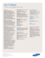 Page 14Samsung Electronics America, Inc.
105 Challenger Road
Ridgefield Park, NJ 07660-0511
Tel (201) 229-4000 • 1-800-SAMSUNG
www.samsung.com
LN-T1954H  
19 HDTV with Integrated ATSC Tuner
Features
Widescreen Aspect Ratio
HD-Grade 1360 (H) x 768 (V) pixel
resolution:
High resolution pixel 
density with built-in image scaler to han-
dle inputs from a variety of digital and
analog audio/ video sources.
CCFL—Cold Cathode Fluorescent
Lamp:Provides colors in your picture
that were not available before....