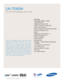 Page 5TV/Video
• HD-grade 1366(H) x 768(V) pixel resolution
• Widescreen aspect ratio
• 4000:1 dynamic contrast ratio
• Wide color enhancer
• Built-in digital tuner (ATSC/Clear QAM)
• Fast 8ms response time
Audio
• Watts per channel: 3W x 2 
• SRS TruSurround XT™
• Bottom speakers
• Sound leveler
Connections
• 2 HDMI — High Definition Multimedia Interface
• 2 Component video inputs
• 2 S-video inputs
• Side and Rear A/V inputs
• PC input
• RF antenna inputs
LN-T2353H  
23 HDTV with Integrated ATSC Tuner
All...