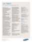 Page 44Samsung Electronics America, Inc.
105 Challenger Road
Ridgefield Park, NJ 07660-0511
Tel (201) 229-4000 • 1-800-SAMSUNG
www.samsung.com
LN-T4681F  
46 1080p HDTV with Integrated ATSC Tuner
Features
Widescreen Aspect Ratio
HD-Grade 1920 (H) x 1080 (V) pixel
resolution:
High resolution pixel density
with built-in image scaler to handle
inputs from a variety of digital and 
analog audio/ video sources.
LED Motion Plus™
Super clear panel
Wide Color Enhancer 
optimizes a color’s hue resulting in more
natural...