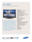 Page 1TV/Video
• HD-grade 1920(H) x 1080(V) 
pixel resolution
• Widescreen aspect ratio
• 10000:1 dynamic contrast ratio
• Wide color enhancer
• Built-in digital tuner (ATSC/Clear QAM)
• Fast 8ms response time
• Picture-in-Picture
Audio
• Watts per channel: 10W x 2 
• SRS TruSurround XT™
• Bottom speakers 
• Sound leveler
Connections
• 3 HDMI — High Definition Multimedia
Interface version 1.3 (2 rear/1 side)
• 2 Component video inputs
• 2 S-video inputs (1 side/1 rear)
• Side and Rear A/V inputs
• PC input
•...