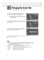 Page 54Changing the Screen Size
Screen size selection depends on the type of video input.
54
1
Press the MENU button. Press the or button to
select “Picture”, then press the ENTER button.
2
Press the or button to select “Size”, then press the
ENTER button.
3
Press the œor √button to select the screen size you
want, then press the ENTER button.
4 
Press the EXIT button to exit.
Notes
•
Supported screen resolution modes may differ depending on the model of the product.
•
If you watch a still image or the 4:3...