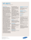 Page 2
Samsung Electronics America, Inc.
105 Challenger Road
Ridgefield Park, NJ 07660-0511
Tel (201) 229-4000 • 1-800-SAMSUNG
www.samsung.com
Samsung Electronics America, Inc.
105 Challenger Road
Ridgefield Park, NJ 07660-0511
Tel (201) 229-4000 • 1-800-SAMSUNG
www.samsung.com

HP-S6373
63 High Definition Plasma TV
Specifications
FilterBright™ Plus anti-glare filter
minimizes the reflection of external light
while maximizing the projection of the TV
picture. Viewers can enjoy crisp and
bright images in any...