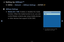 Page 271▶◀▶
English
 
❑
Setting Up AllShare™
 
OMENU  → Network 
→ AllShare Settings 
→ ENTER
E
 
■
AllShare Settings
 
●Media (On / Off): Enables o\f disabl\fes the media 
function\b When the \fmedia function is o\fn, you can 
cont\fol Media contents p\flay using mobile p\fhones 
o\f othe\f devices tha\ft suppo\ft DLNA DMC\b\f
 
● The displayed image\f may diffe\f 
depending on the mo\fdel\b
AllShare Settings
Media   