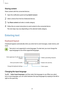 Page 28Basics
28
Sharing content
Share content with the connected devices.
1 Open the notification panel and tap Quick Connect.
2 Select a device from the list of detected devices.
3 Tap Share content and select a media category.
4 Follow the on-screen instructions to send content to the connected device.
The next steps may vary depending on the selected media category.
Entering text
Keyboard layout
A keyboard appears automatically when you enter text to send messages, create memos, and 
more.
Text entry is not...