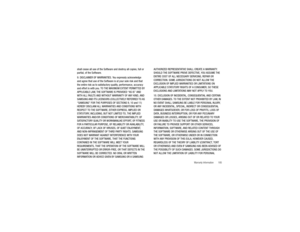 Page 189Warranty Information       185
shall cease all use of the Software and destroy all copies, full or 
partial, of the Software.
9. DISCLAIMER OF WARRANTIES. You expressly acknowledge 
and agree that use of the Software  is at your sole risk and that 
the entire risk as to satisfactory quality, performance, accuracy 
and effort is with you. TO THE MAXIMUM EXTENT PERMITTED BY 
APPLICABLE LAW, THE SOFTWARE IS PROVIDED “AS IS” AND 
WITH ALL FAULTS AND WITHOU T WARRANTY OF ANY KIND, AND 
SAMSUNG AND ITS...