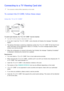 Page 190184
Connecting to a TV Viewing Card slot
 
"The connection method differs depending on the model.
To connect the CI CARD, follow these steps:
Using the “CI or CI+ CARD”
To watch paid channels, the “CI or CI+ CARD” must be inserted.
 
"
Turn the TV off to connect or disconnect a CI card.
 
●
If you don’t insert the “CI or CI+ CARD”, some channels will display the message “Scrambled 
Signal”.
 
●The pairing information containing a telephone number, the “CI or CI+ CARD” ID the Host ID and 
other...