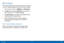 Page 145137
Settings Wi-Fi
Wi-Fi Direct
Wi-Fi Direct allows direct device-to-device connections via Wi-Fi, without having to connect to a Wi-Fi network.
1. From a Home screen, tap  Apps >  Settings.
2. Tap Wi-Fi, and then tap ON/OFF to turn Wi-Fi on. 
Wi-Fi must be on to configure settings.
3. Tap Wi-Fi Direct. Your device automatically scans 
for nearby Wi-Fi Direct devices.
4. After scanning for devices, select a device, 
and then follow the prompts to complete the 
connection.
Wi-Fi Direct Status Indicator...