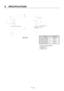 Page 327 
9.  SPECIFICATIONS 
9－145   
 
Fig. 9-33 
 
 
 
 
Crinp style terminal A=M５ 
B=700mm±15 
C=350mm±15 
ThermostatM3
M3
Earth mark
80
4.5
C
40
3
218 234250
B
8
360
2-   4.5Crimped terminal(for M5) A
Silicone rubber glass fiber cable2mm  , White2
UL 1430 electric cable 0.2mm  , White2
Model No. Thermostat 
1 REGIST-500W20B NC-contact 
2 REGIST-500W20 None 
3 REGIST-500W10B NC-contact 
4 REGIST-500W10 None  