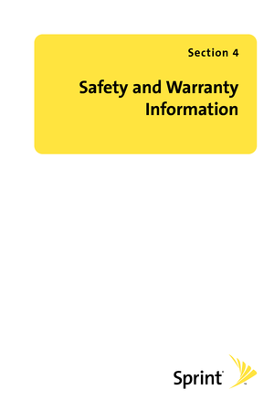 Page 217Safety and Warranty
Information
Section 4   