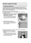 Page 3529English
BEFORE TAKING PICTURES
Using the autofocus
The autofocus will work in almost all situations; however, there are 
certain conditions that may cause the autofocus function to not work 
properly. If the autofocus function is not working properly, set the focus 
range to capture images (page 69).
kConditions that may cause incorrect focus
The following examples are some of the situations where the autofocus 
function may not work.
iSubjects with low contrast, very bright 
subjects at the center of...