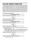 Page 128125English
FILE NO. RESET FUNCTION
If a reformatted card is used, the file name (image number) of the captured
image automatically begins from 0001. If the card is subsequently reformat-
ted, or if a different reformatted card is used, the file names again begin from
0001. This is because the file number reset function is set to ON, and conse-
quently it results in more than one card containing images with the same
numbers. By setting the file number reset function to OFF, even if the card is
reformatted...